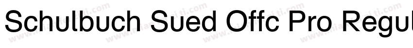 Schulbuch Sued Offc Pro Regular字体转换